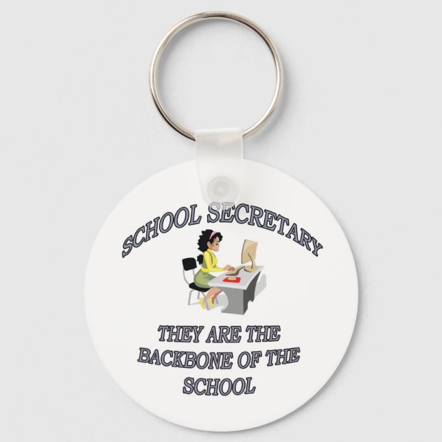 SCHOOL SECRETARY KEYCHAIN (Front)
