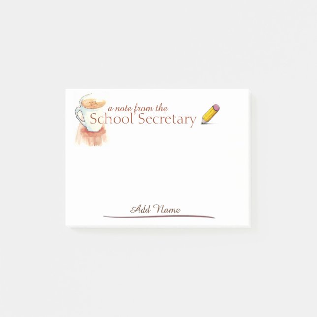 School Secretary Notes (Front)