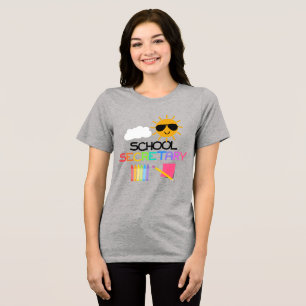 School Secretary Tri-Blend Shirt