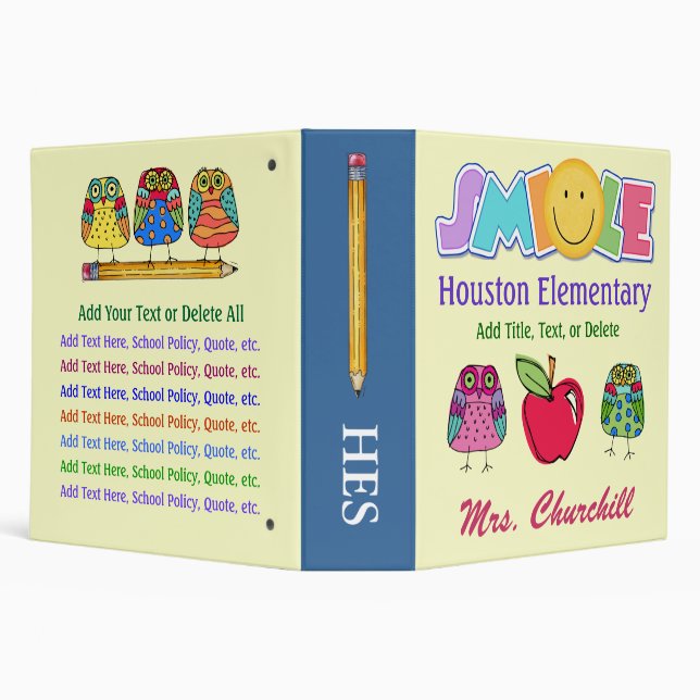School Smile - See Back! Binder (Background)