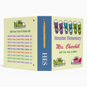 School Sneakers Binder - SRF