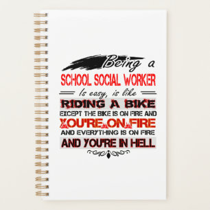 School Social Worker Planner Drôle cadeau pour le