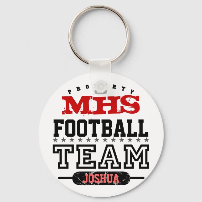 School Sport Team Keychain (Front)