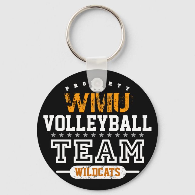School Sport Team Keychain (Front)
