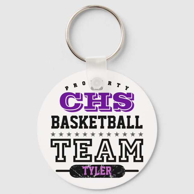 School Sport Team Keychain (Front)