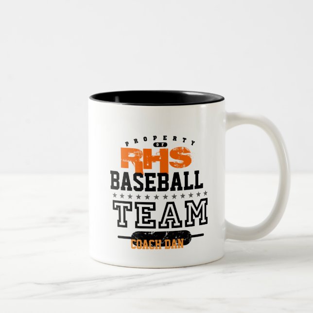 School Sport Team Two-Tone Coffee Mug (Right)
