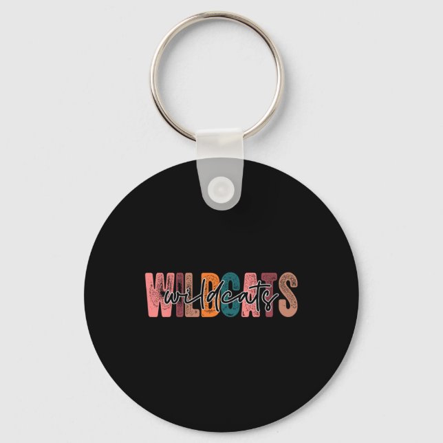 School Sports Fan Team Spirit  Keychain (Front)