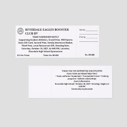 School Sports Team Fundraiser Club Event Raffle