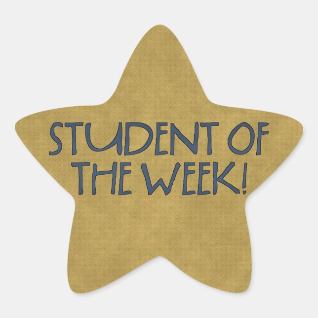 School Star Student of the week Stickers (Front)