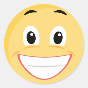 School Sticker with Face Emoji