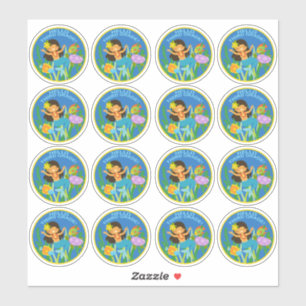 School Stickers Hello Third Grade!