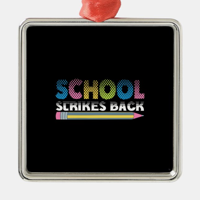 School Strikes Back Metal Ornament (Front)