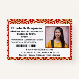 School Student Child Kids Photo ID Identification Badge