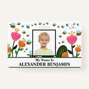 School Student Child Photo Name ID Card Custom Badge