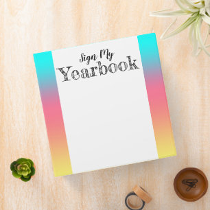 School Student Signed Binder