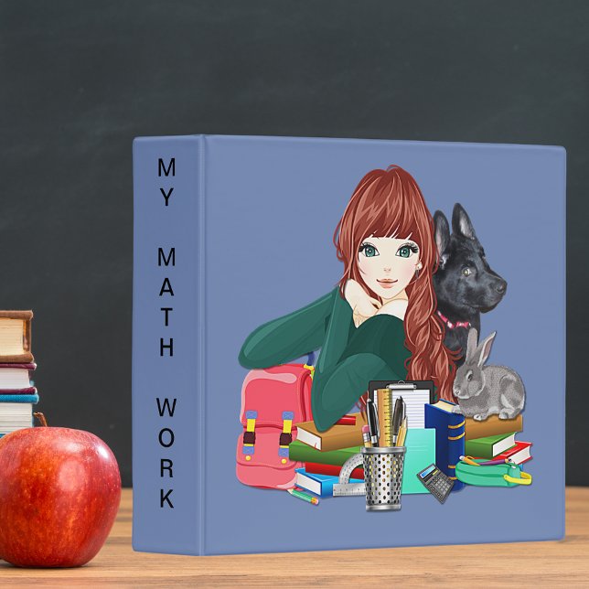 School Study Buddies Furry Friends Binder, ZKOA Binder (School Study Buddies Furry Friends Binder, ZKOA 3 Ring Binder)