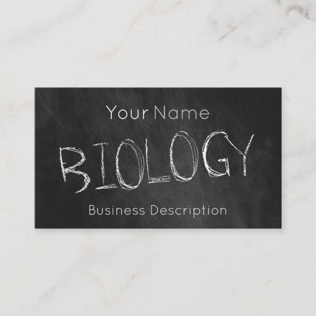School subject Business Card (Front)