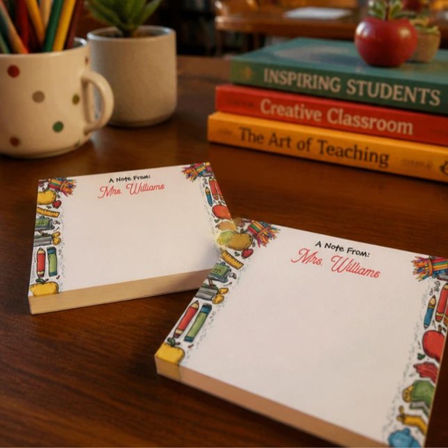 School Supplies Teacher's  Post-it Notes (Creator Uploaded)