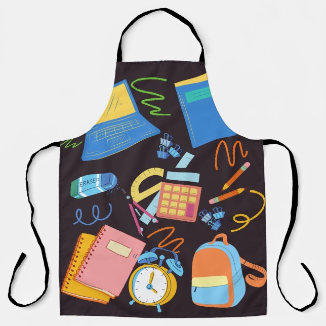 SCHOOL SUPPLY ,STUDENT PATTERN  APRON (Front)