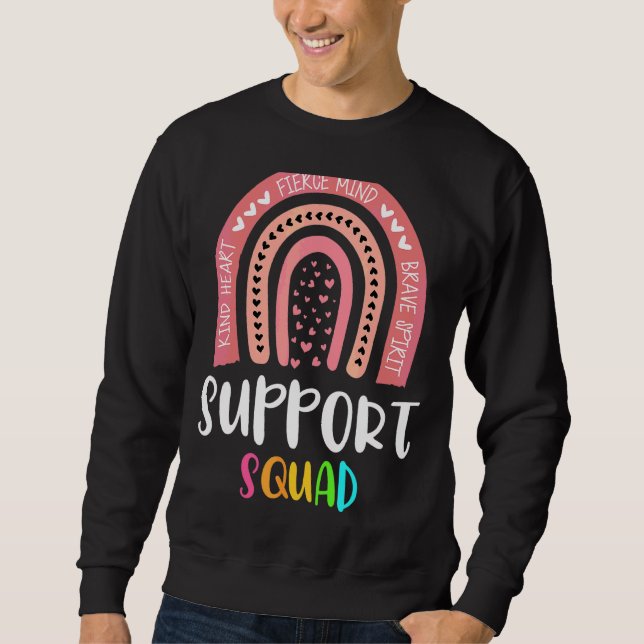 School Support Services Team Teacher Support Squad Sweatshirt (Front)