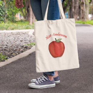 School Teacher Apple Classroom  Tote Bag