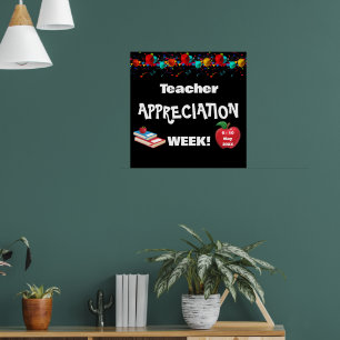 School Teacher Appreciation Week Glossy Poster