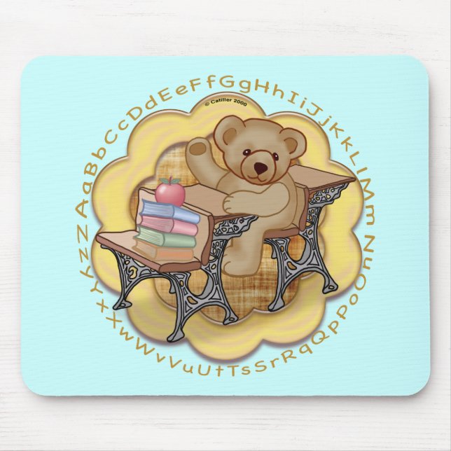 School Teacher Bear Mouse Pad (Front)