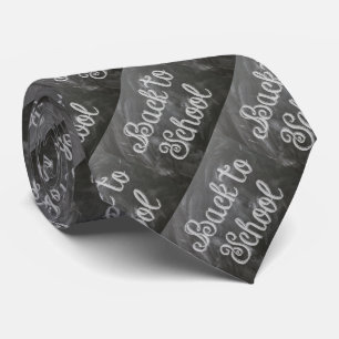 School Teacher Biology Blackboard Chalk Necktie
