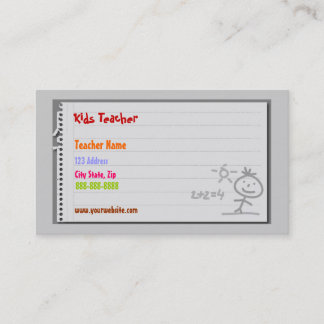 School Teacher Business Cards
