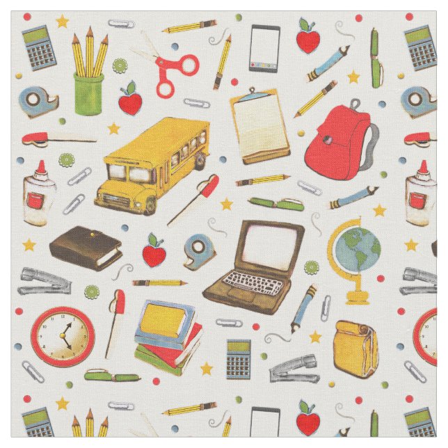 School Teacher Fabric (Close Up)