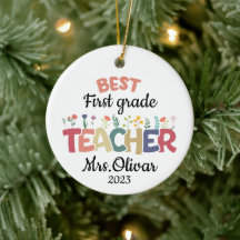 School Teacher Gift Personalized Best Teacher Name