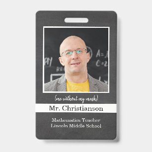 School Teacher Identification Badge customize