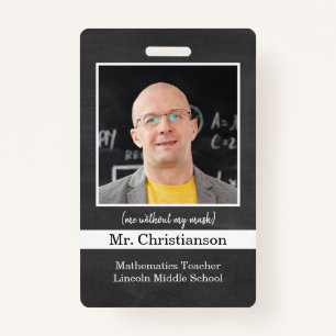 School Teacher Identification Badge customize