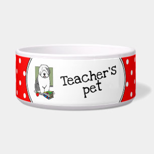 School Teacher Old English Sheepdog (Grey 1) Cute