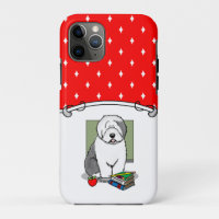 School Teacher Old English Sheepdog (Grey 1) Cute