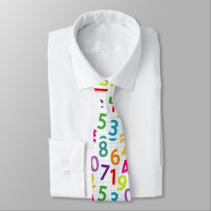School Teacher Pattern Colorful Tie
