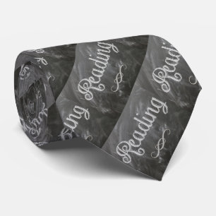 School Teacher Reading Blackboard Chalk Necktie