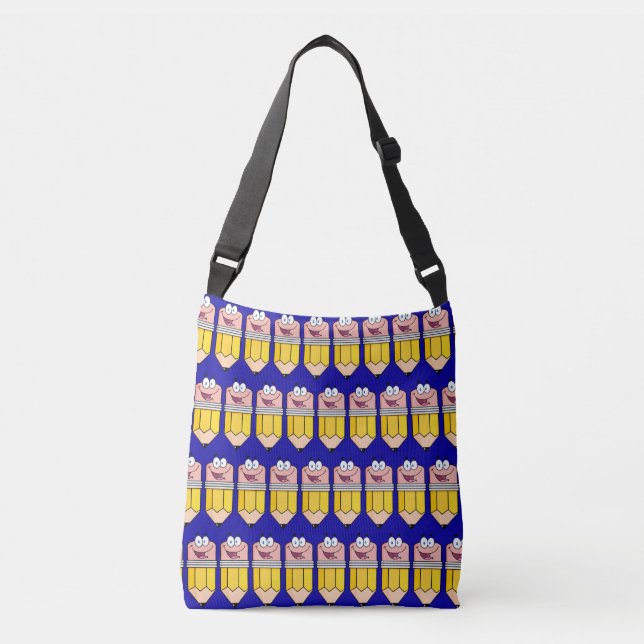 School Teacher  Student Funny Pencil Tote Bag (Front)