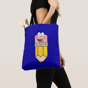 School Teacher Student Funny Pencil Tote Bag