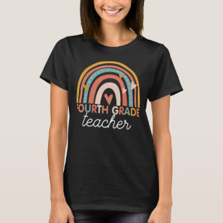 School Teacher  Teaching Vintage 4th Fourth Grade T-Shirt