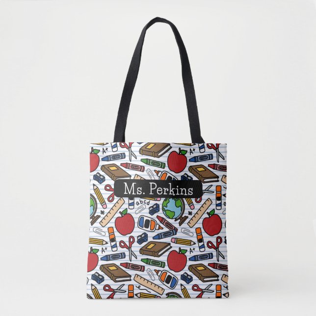 School Teacher Tote Bag (Front)