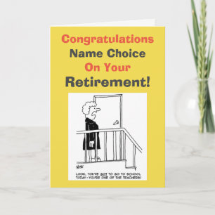 School Teacher Withdrawal Card