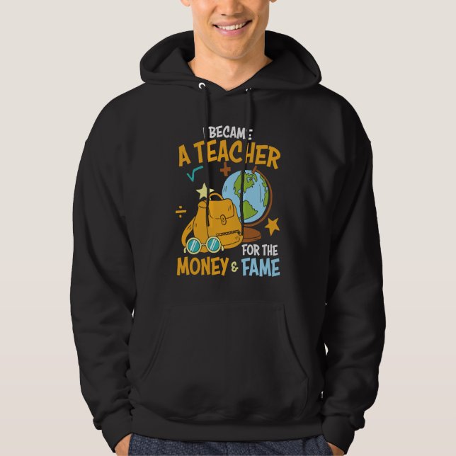 School Teachers Graphic Plus Size Humorous Hoodie (Front)