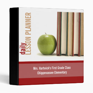 School Teacher's Lesson Planner Binder