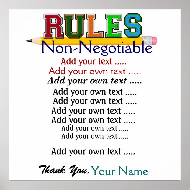 School Teacher's Poster - SRF (Front)