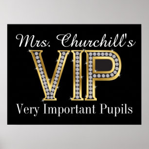 School Teacher's VIP Poster by SRF