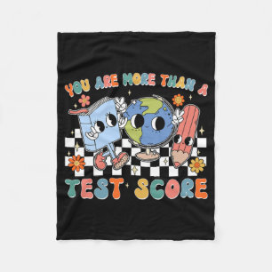 School Testing Day You Are More Than A Test Score Fleece Blanket