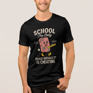 School The Place Google It Is Cheating Tri-Blend Shirt