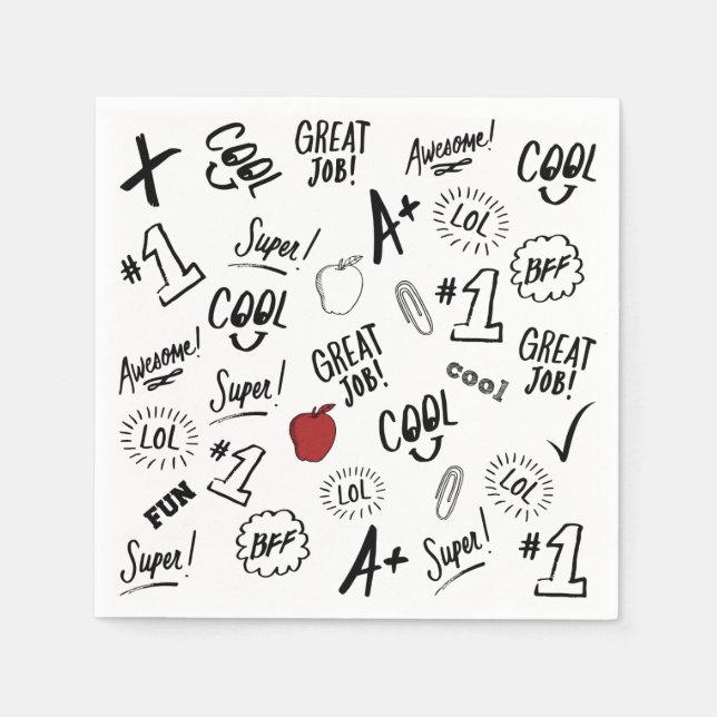 School Time Napkin (Front)