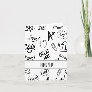 School Time Thank You Card